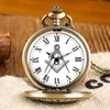 Pocket Watches Menas Men's Watch Gold Gold Case Retro Boy's Quartz Pingente