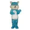 Performance Blue Cat Mascot Costumes Halloween Fancy Party Dress Personaggio dei cartoni animati Carnevale Natale Pasqua Pubblicità Festa di compleanno Costume Outfit