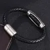 Pulseiras de charme pulseira de couro na moda Magnet de aço inoxidável Bangleles de aço jóias feitas à mão BB0467