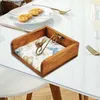 Tissue Boxes & Napkins Solid Wood Box Animal Holder Napkin Home Storage Paper Towel Holders