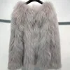 Women's Fur & Faux Ladies Knitted Shawl Women Real Raccoon