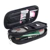 New Mini Ladies Cosmetic Bag Nylon Waterproof Storage Wash Bag Carry-on Makeup Trumpet Multi-purpose Rhombic Pencil Case