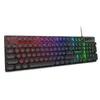 Imice AK-800 Teclado Mecânico USB Wired Sentindo 104 Teclas RGB Luminescent Jogo Silicone Teclados para computador portátil PC Desktop