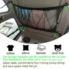 Araba Organizatör Tavan Depolama Net Cep Çatı Çantası Çift Katmanlı İç Kargo Otomatik Stowing Tidying Accessories301G