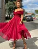 2021 Mermaid Prom Dresses Pink Red Blue Off Shoulder V Neck Backless Bridesmaid Formal Party Dress Cheap Elegant Maid of Honor Dre262u