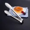 Stainless Steel Food Clip Steak Barbecue Tong Bread Biscuits Baking Clips BBQ Thicken Tongs Multifunctional Kitchen Tools BH5096 TYJ