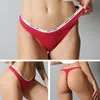 Mutandine da donna per ragazze adolescenti perizoma perizoma sexy in cotone tinta unita lettera cintura intimo G String lingerie 7 pezzi / set 220311