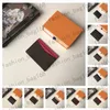 Wholesale fashion women canvas credit Card Holders borwn flowers Letters leather men mini wallet Designer pure color Black free with box have code