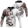 Tattoo Wolf 3D Все на печатных Мужские толстовки Harajuku Streetwear Мода Hoodie Unisex Осенняя Куртка Спецсессии Падение Доставка 201020