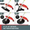 New Model Garden Trimmers 52CC 2 strokeAir Cooling Brush CutterGrass Cutting ToolWhipper Sniper with Metal BladesNylon Heads4218195