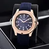 relógios masculinos Automático 2813 movimento 40mm pulseira de borracha confortável 5ATM à prova d'água luminoso relógios de pulso de alta qualidade relógio de ouro montre de luxe