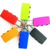 Padlocks Keyed 3 Digit Combination Lock for Gym Sports School Employee Locker Plastic Covered Colorful