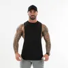 Fitness Partihandel Bomull Bodybuilding Workout Tank Toppar Gym Vest Fit Muscle Mens Kläder