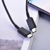 Cabo de 100w tipo C 5A 100cm PD FIO DE DADOS DE CARREGA FASTA USB-C A LINHA USB C PARA GALAXY S20 FE NOTA 20 ULTRA S10 PLUS