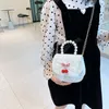 Moda menina bolsa ombro messenger bag cute crianças crossbody Chain Bolsa criança criança princesa cross body sacos