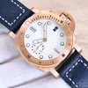 Wristwatches Men's And Women's Watch Automatic Mechanical Movement Leather Strap Stainless Steel Case Dial Surface Diameter 42