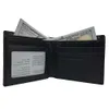 Carteira de luxo masculina em caixa Moda européia Designer de carteira de couro curta Men Wallets Id Card Set