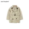 Mudkingdom Trench Coat Girl Boy Wind Jacket Kids Wndbreaker 가을 어린이 겉옷 소년 소녀 옷 210615