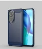 Carbon Fiber Texture Slim Armor Brushed TPU CASE COVER FOR Huawei P50 PRO P Smart 2021 100PCS/LOT