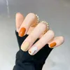 False Nails 24pcs/Box Detachable Summer Round Head/Stiletto Wearable Ballerina Fake Full Cover Nail Tips 26Colors Prud22