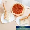 2 stks / set Bamboe Handvat Mini Bezems Schop Desktop Sweep Handheld Reinigingsborstel Huishoudelijke Small Broom Duspan Plank Top Cleaner Factory Prijs Expert Design Quality