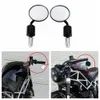 22mm Universal Motorcykel Spegel Aluminium Black Handle Bar End Bakifrån Speglar för Honda Suzuki Yamaha Kawasaki Victory Moto Tillbehör