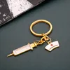 Emaille sieraden stethoscoop hanger Keychain Cartoon Keyring Family Health Doctor Accessories Accessoires Geschenken 56398977