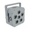 High quality 6X18W Battery powered and Wireless DMX LED Up light with Flight case329x