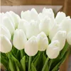 ПУ искусственный цветок шелковые тюльпаны настоящие сенсорные цветы Мини тюльпан свадьба декоративный букет свадьба украшения домашнего декора