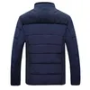 男性冬ブランドの防風パーカーカジュアルソリッドカラーファッション厚いジャケットメンズコート暖かい高品質ジャケット男性4xl 211104