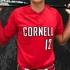 Personnalisé Cornell University CU Baseball College Maillots Caleb Sass Zach Stone Aiden Monce Darren Weston Bobby Petersen Aiden Rosenthal Ryan Rader Zac Stallman Logel