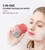 Mini Silicone Elétrica Facial Limpeza Escova Facial Cleanser Sonic Face Limpeza Massager Ferramentas de cuidados com a pele