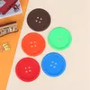 Silicone Button Cup Cushion Holder Drink Tableware Coaster Mat Pads Cute Colorful Kitchen Dinner Home Decor HHA3733