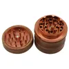 2021 New High class wooden herb grinder for smoking tobacco crusher 63mm 4 layers DHL fast shipping