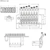 Een set chroom 7 snaren tremolo brug dubbele vergrendeling systyem voor elektrische gitaar accessoires onderdelen muziekinstrumenten