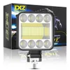 12 V / 24 V 4x4 Araba Çalışma Işık Bar 128SMD 4 inç LED Far ATV SUV Kamyon Spot Işık Floot Offroad Motosiklet 12000LM