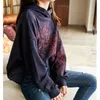 Jumpers Sweatshirt Women Hoodie Embroidery Loose Terry Long Sleeves lazy Style Casual Solid Spring and Autumn New Fashion T200311