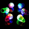 Blinkande ringfest mjuk gelé cool led silikon prop cheer finger lampa