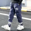 Brand Boys Down Pants Winter Thickened Trouser Children's Clothing Warm Kids Clothes Fashion Winter Down Pants for Boy 211028