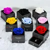 Konservierte Rose Blume Geschenk Wrap Box mit Engelsflügeln Halsketten für Frauen Mutter ihre Freundin Geschenke Frau am Geburtstag Weihnachten RRD12751