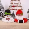 Słodkie uściski Drzewo Doll Santa Claus Snowman Choinki Ornament świąteczny Dekoracja Noel Atmosfera Tkanina Xmas Year Decor 211104