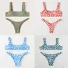 Sexy Micro Bikini 2022 Women Orange Leopard Push Up Padded Thong Swimsuit Female Cut Out Bathing Suit Swimwear Trajes De Bano