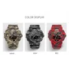 New Camouflage Military Watch SMAEL Brand Sport Watches LED Quartz Clock Men Sport Wristwatch 8001 Mens Army Watch Waterproof X052268v