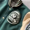 Chaqueta de béisbol Varsity, ropa para hombre, abrigos de bombardero para mujer, ropa de calle Harajuku Racer, ropa de calle para motocicleta, Parkas recortadas de marca para hombre