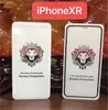 Tête de lion protecteurs d'écran de téléphone portable Film de verre trempé à couverture complète pour iPhone 13 mini 5.4 pro 6.1 max 6.7 XR X Xs Max