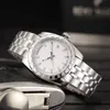 Mens watch black dial automatic mechanical movement men watches stainless steel male wrist watch