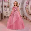 2021 Teen Girl Sukienka ślubna Baby Girl Sukienka Ceremonia Elegancka Dress Party Dress Costume Dla Cid Odzież 14 10 12 Y Vestidos Q0716