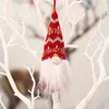 手作りのクリスマスgnomesの装飾品豪華なスウェーデンのトムテサンタ置物スカンジナビアのエルフクリスマスツリーペンダントの装飾家の装飾Daw195