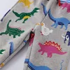 Springende meters Joggingbroek met dieren Print Harm Dinosaurussen Trekkoord Baby Lange Broek Broek voor Winter Herfst Jongens Meisje 210306