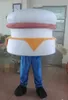 Halloween Hamburger Maskottchen Kostüm Cartoon Anime Thema Charakter Weihnachten Karneval Party Ausgefallene Kostüme Erwachsene Größe Outdoor Outfit